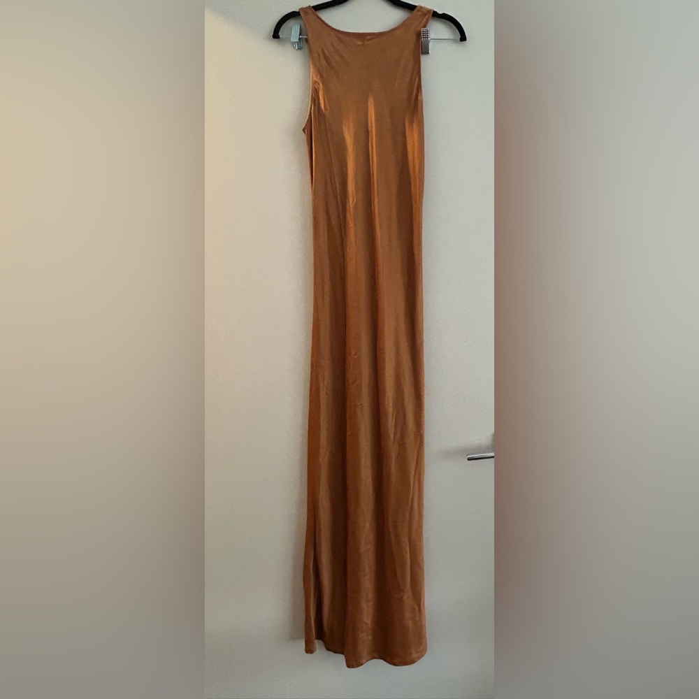 Copper Maxi Dress (NWOT, size XS)